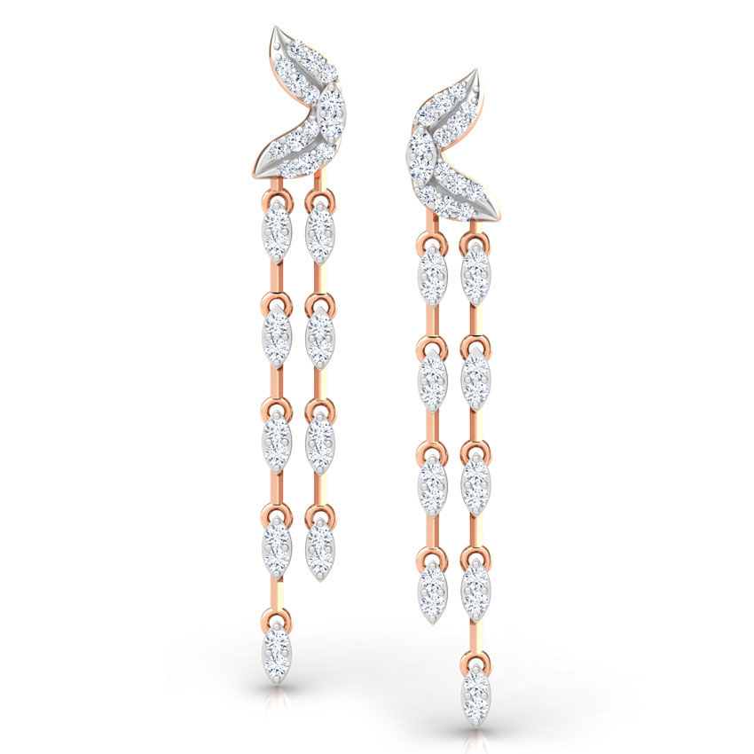 Petals Chandelier Diamond Drop Earrings Petals Chandelier Diamond Drop Earrings