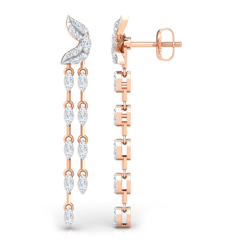 Petals Chandelier Diamond Drop Earrings Petals Chandelier Diamond Drop Earrings