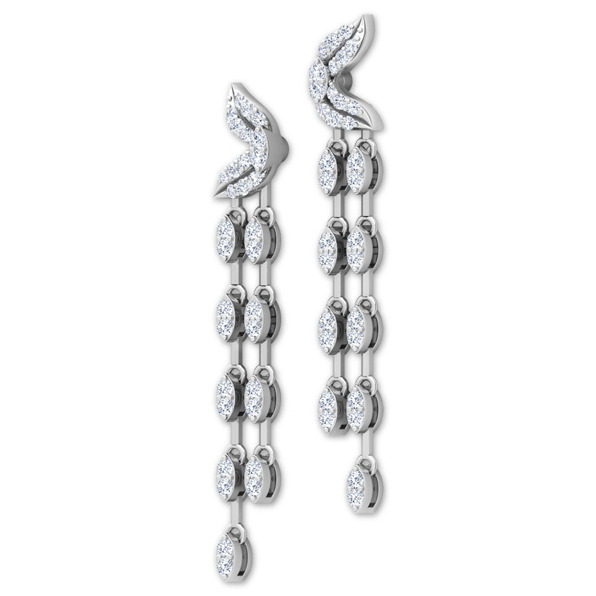 Petals Chandelier Diamond Drop Earrings Petals Chandelier Diamond Drop Earrings