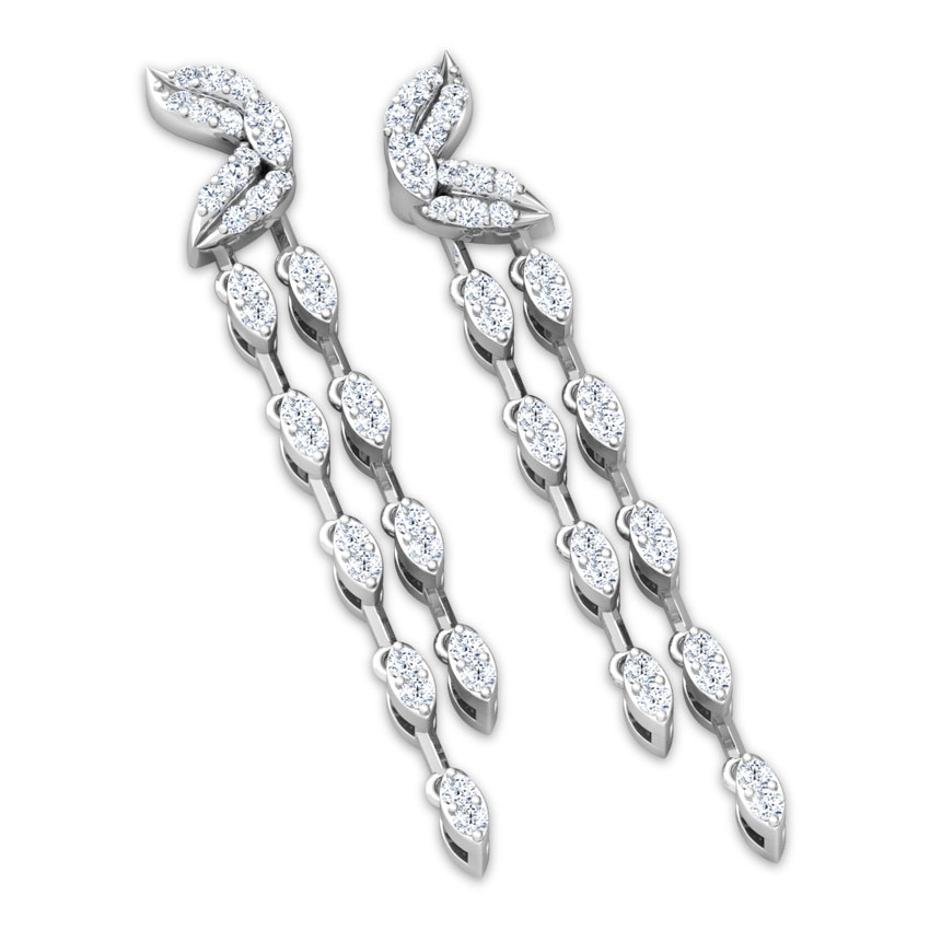 Petals Chandelier Diamond Drop Earrings Petals Chandelier Diamond Drop Earrings