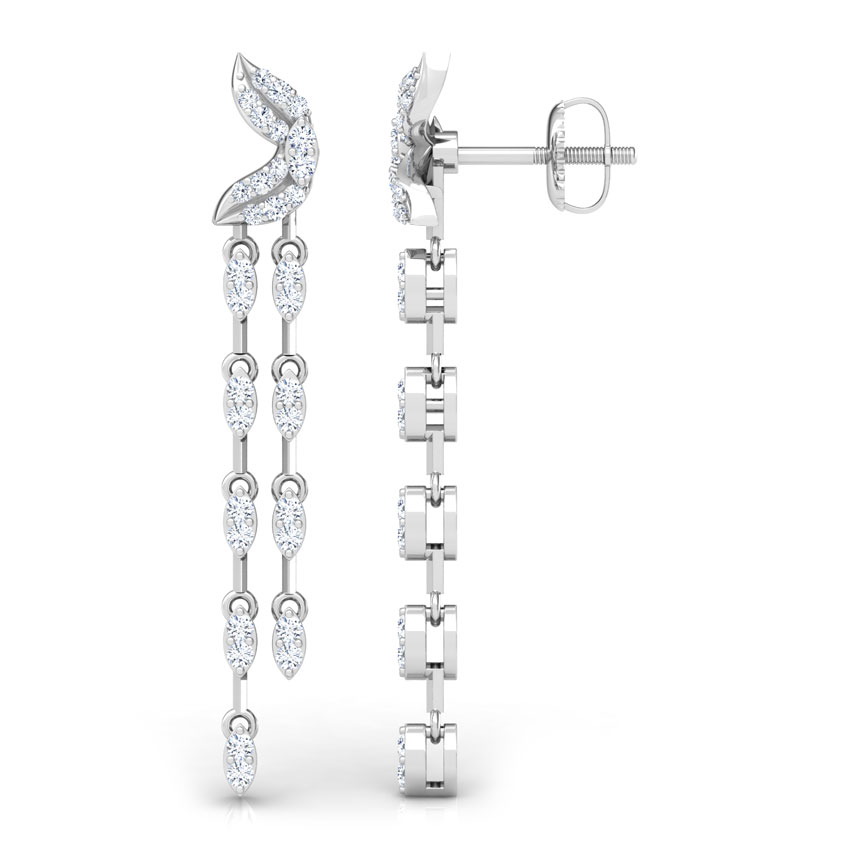 Petals Chandelier Diamond Drop Earrings Petals Chandelier Diamond Drop Earrings