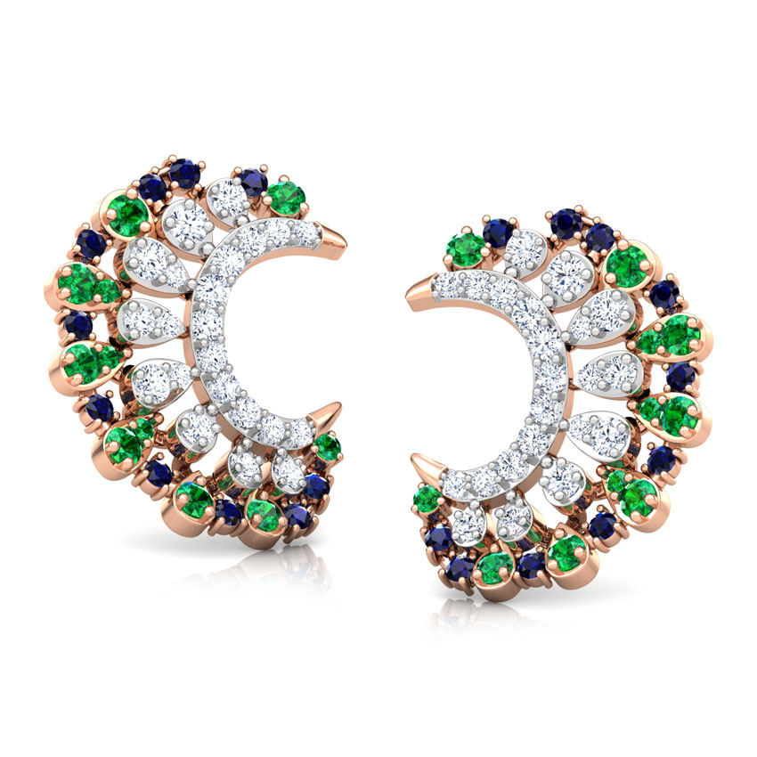 Anika Vibrant Gemstone Stud Earrings
