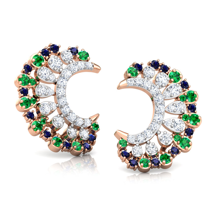 Anika Vibrant Gemstone Stud Earrings