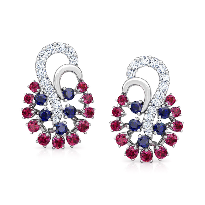 Mishti Vibrant Gemstone Stud Earrings Mishti Vibrant Gemstone Stud Earrings