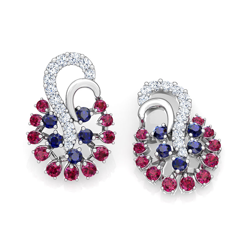Mishti Vibrant Gemstone Stud Earrings Mishti Vibrant Gemstone Stud Earrings