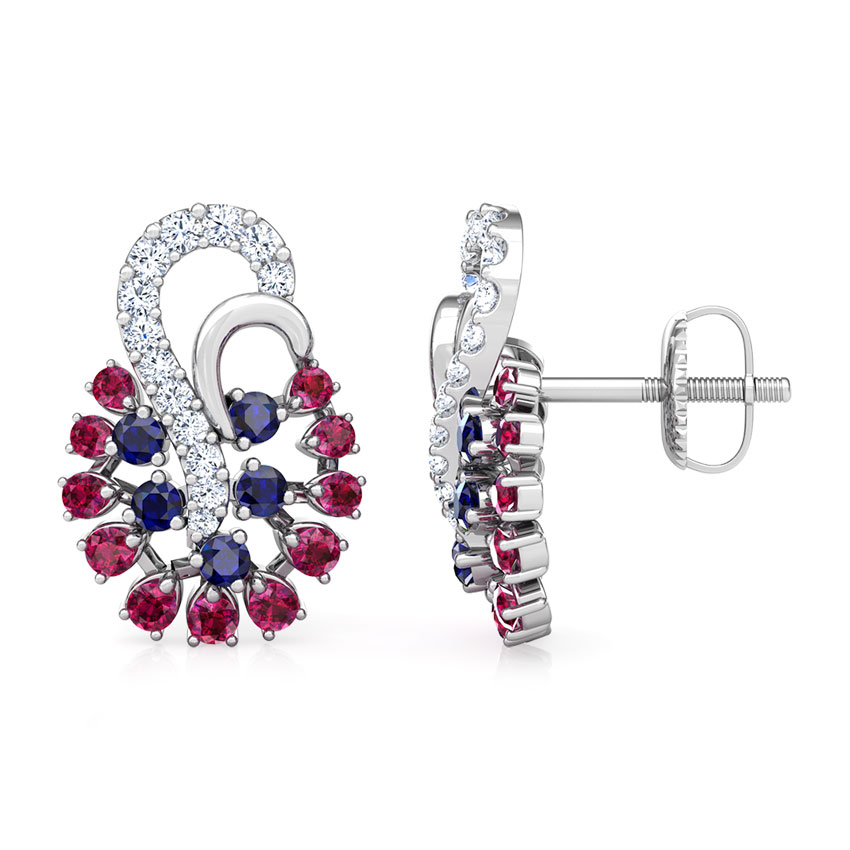 Mishti Vibrant Gemstone Stud Earrings Mishti Vibrant Gemstone Stud Earrings