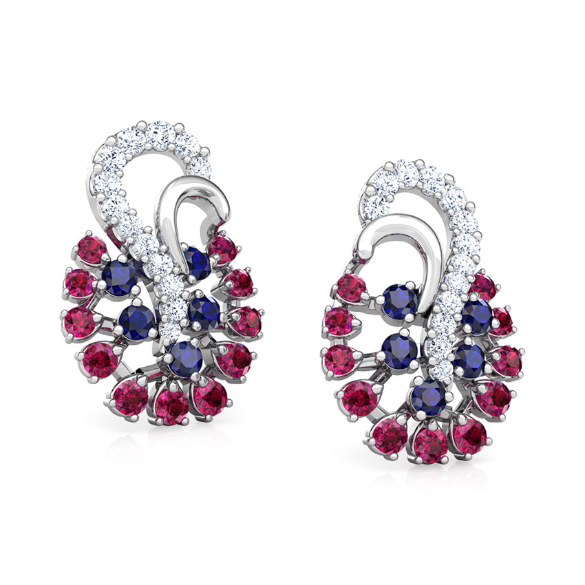 Mishti Vibrant Gemstone Stud Earrings Mishti Vibrant Gemstone Stud Earrings