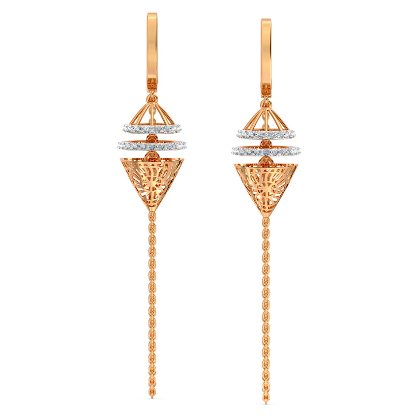 Apex Cutout Diamond Drop Earrings Apex Cutout Diamond Drop Earrings