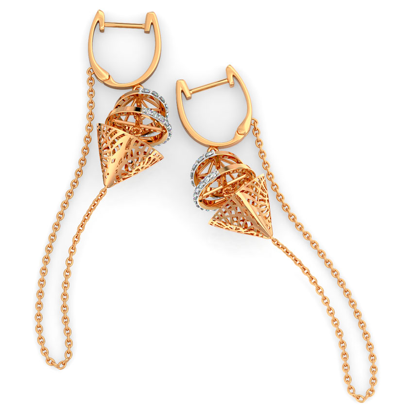Apex Cutout Diamond Drop Earrings Apex Cutout Diamond Drop Earrings