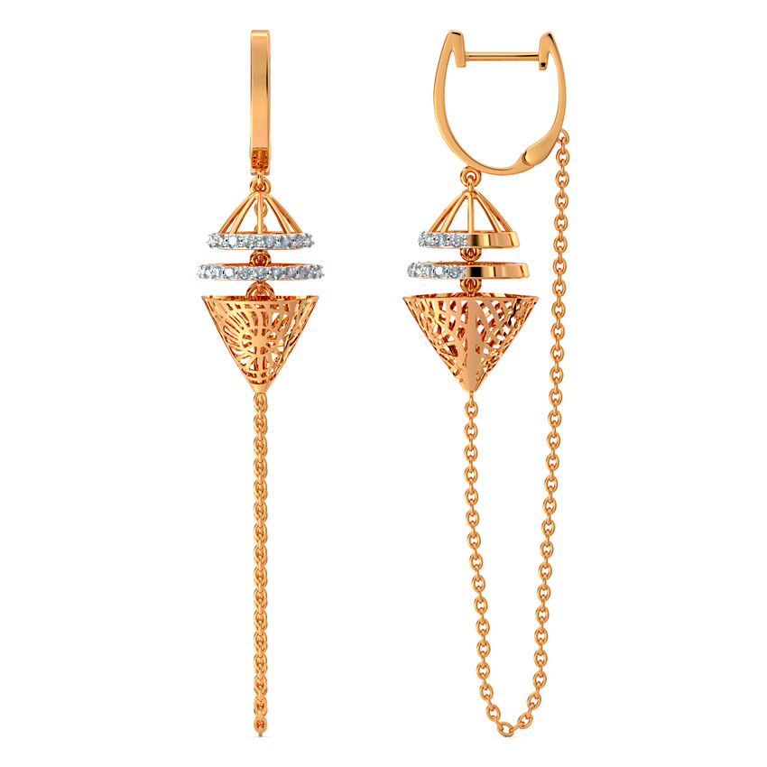 Apex Cutout Diamond Drop Earrings Apex Cutout Diamond Drop Earrings