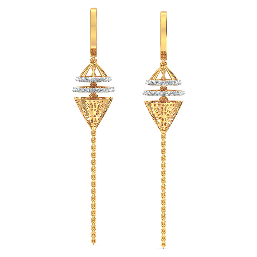 Apex Cutout Diamond Drop Earrings Apex Cutout Diamond Drop Earrings