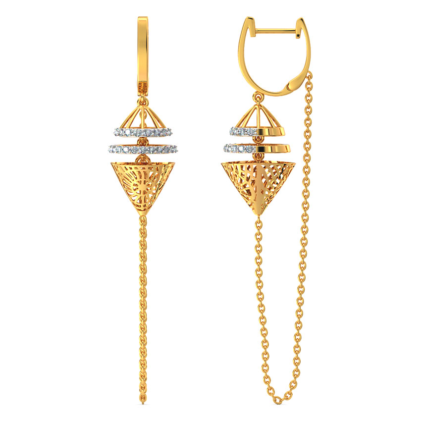 Apex Cutout Diamond Drop Earrings Apex Cutout Diamond Drop Earrings