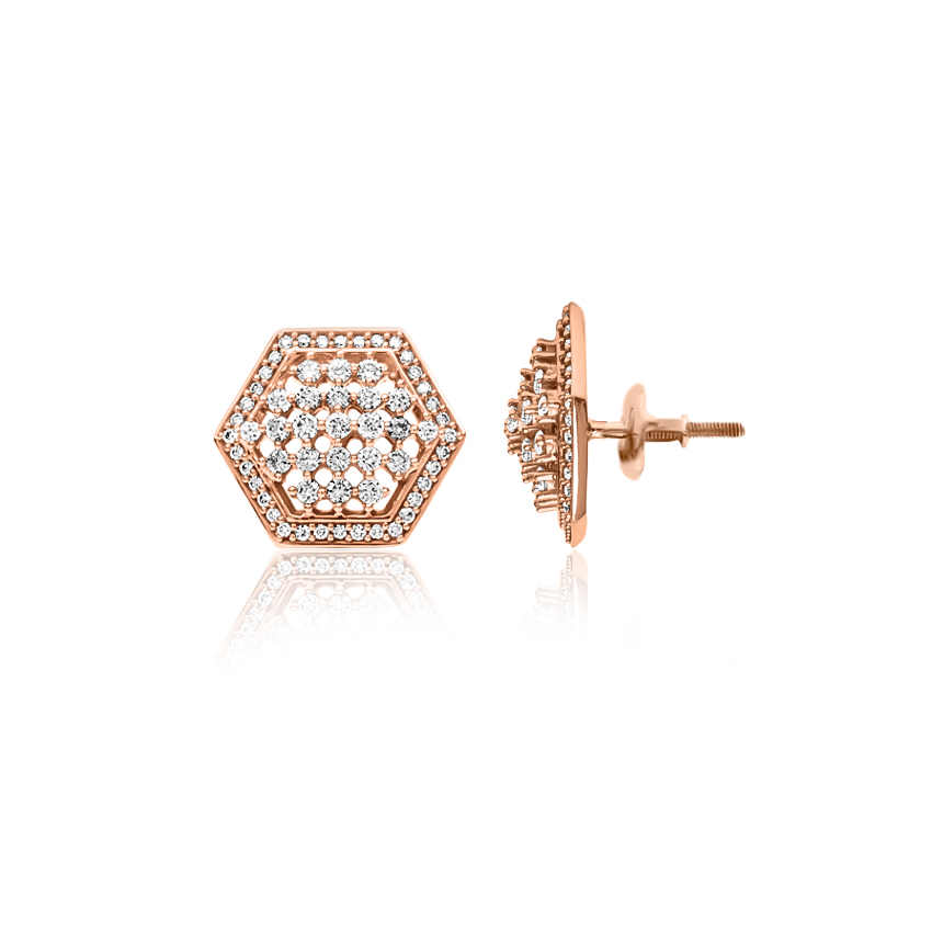 Zoe Grand Diamond Stud Earrings