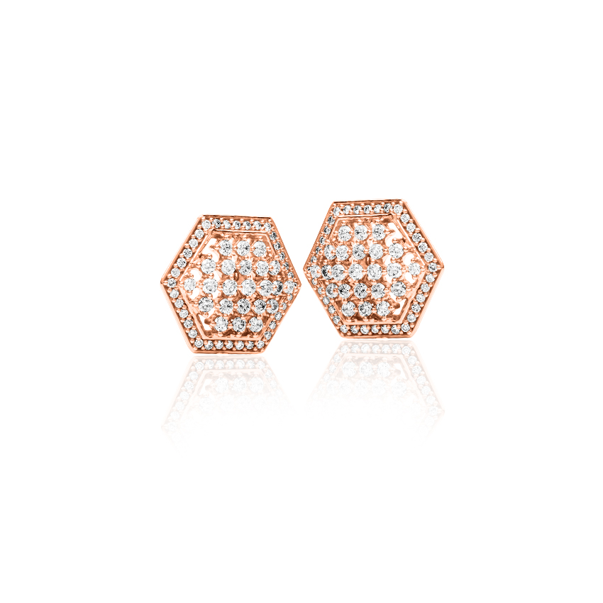 Zoe Grand Diamond Stud Earrings