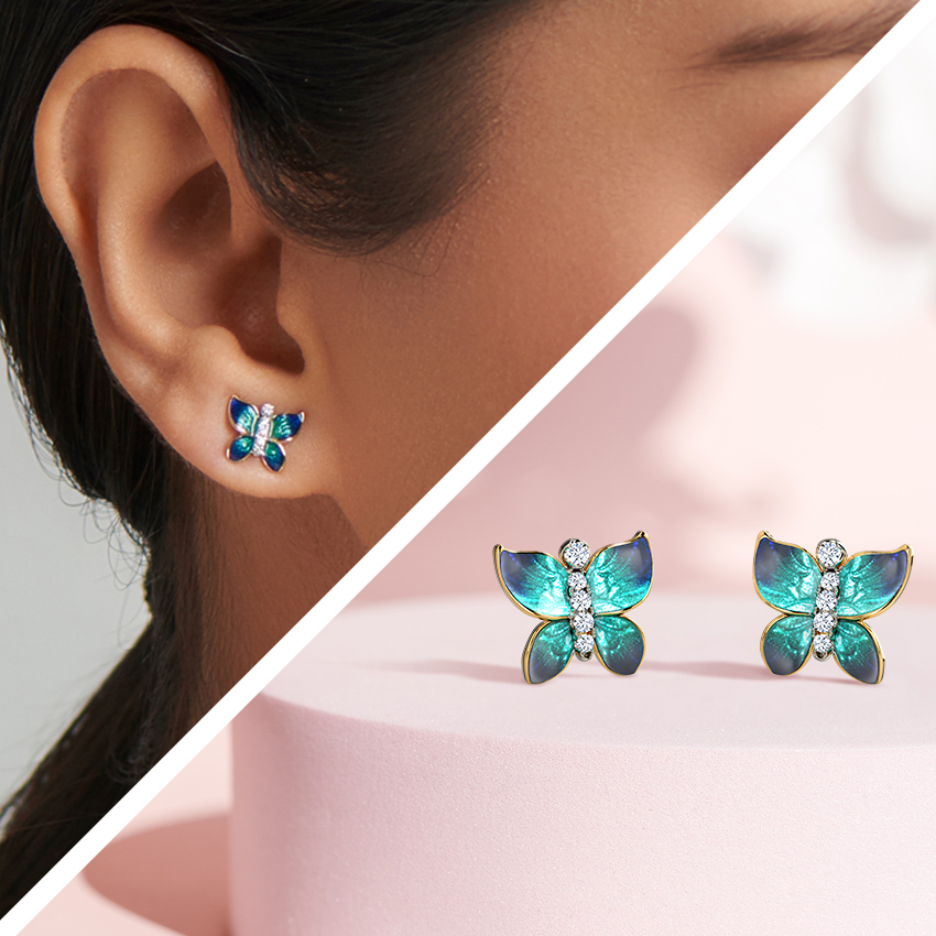 caratlane ear rings