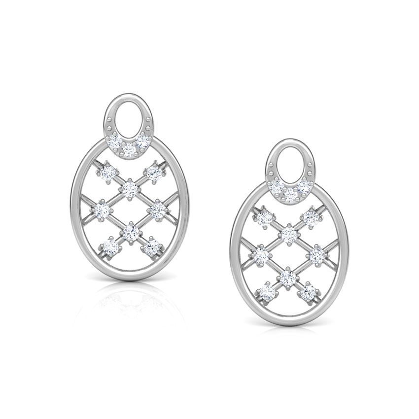 Lattice Diamond Stud Earrings Lattice Diamond Stud Earrings