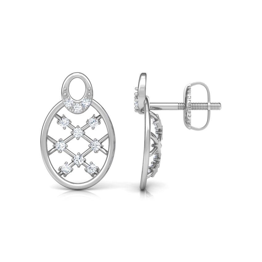 Lattice Diamond Stud Earrings Lattice Diamond Stud Earrings
