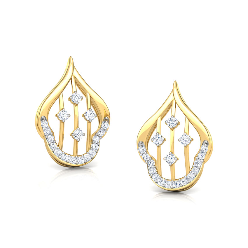 Contour Lattice Stud Earrings