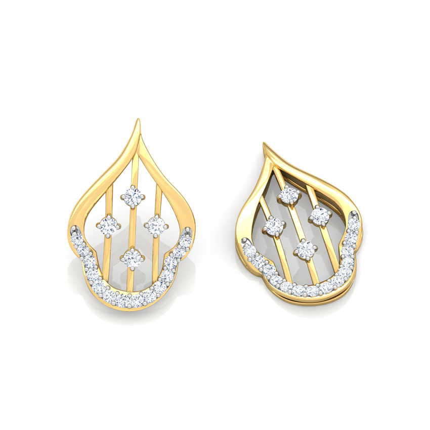 Contour Lattice Diamond Stud Earrings Contour Lattice Diamond Stud Earrings