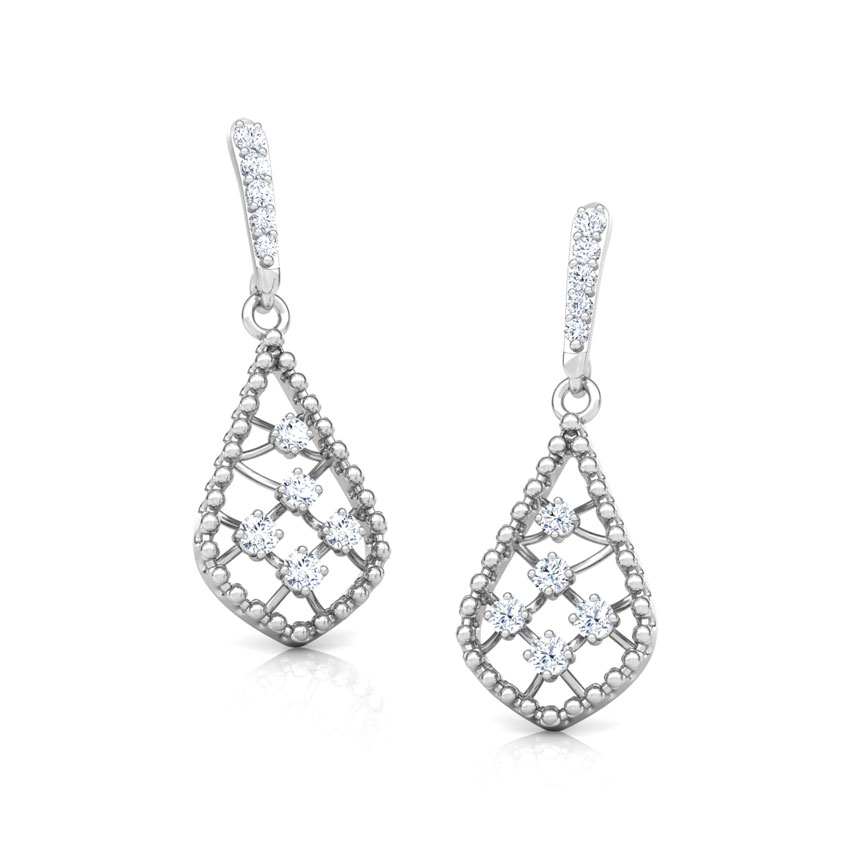 Miligrain Lattice Diamond Drop Earrings Miligrain Lattice Diamond Drop Earrings