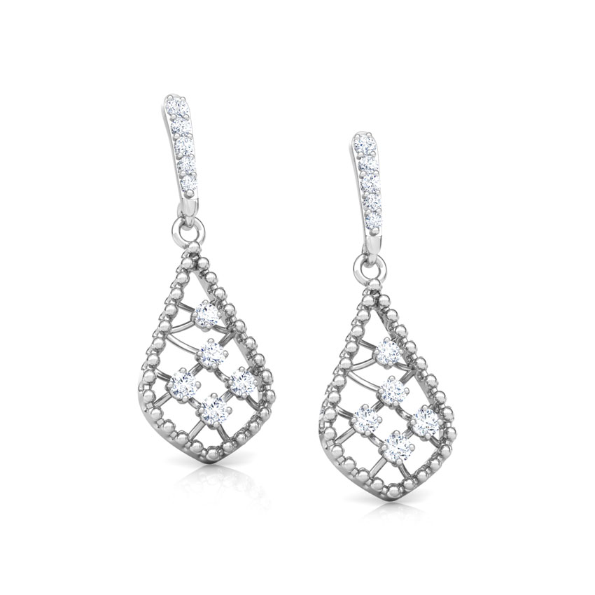 Miligrain Lattice Diamond Drop Earrings Miligrain Lattice Diamond Drop Earrings