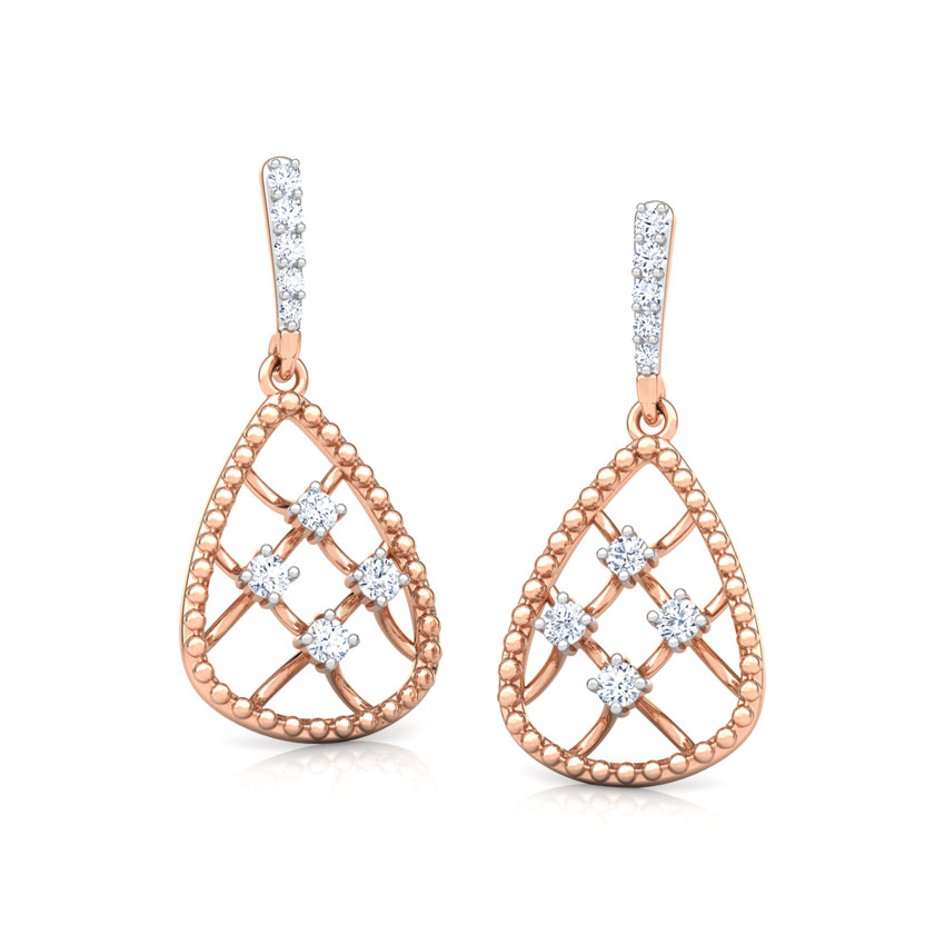 Trigon Miligrain Drop Earrings