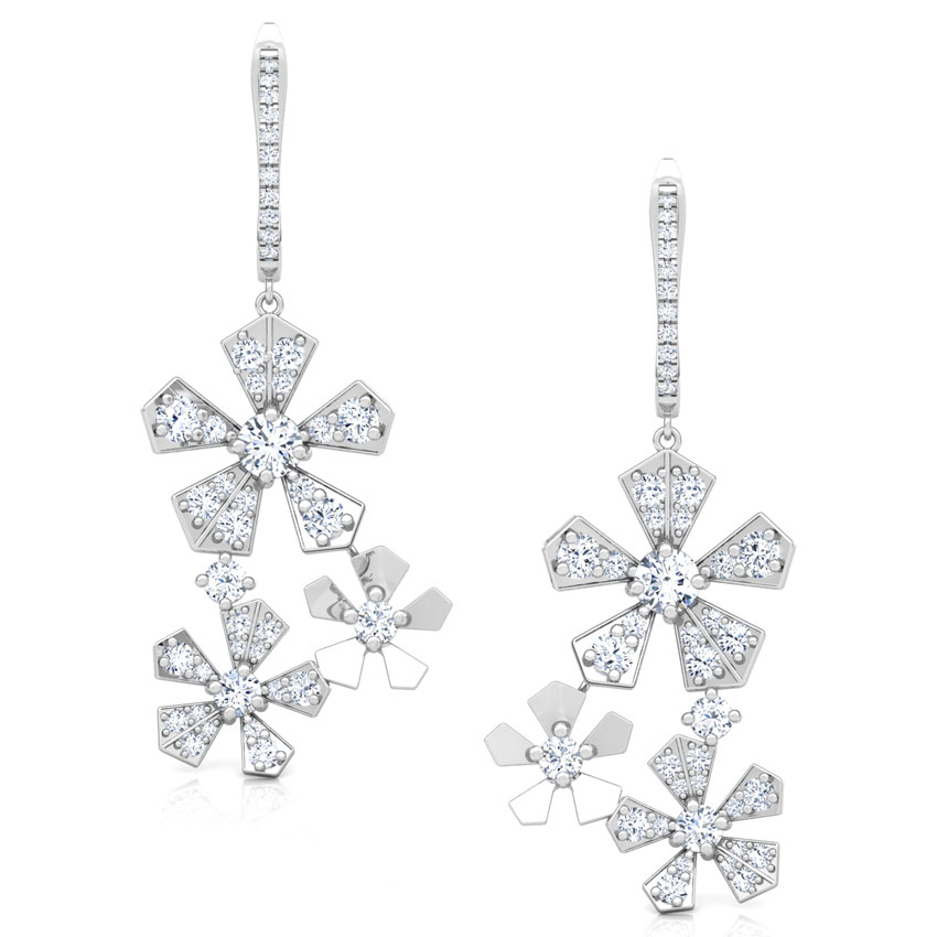 Bloom Cluster Diamond Drop Earrings Bloom Cluster Diamond Drop Earrings
