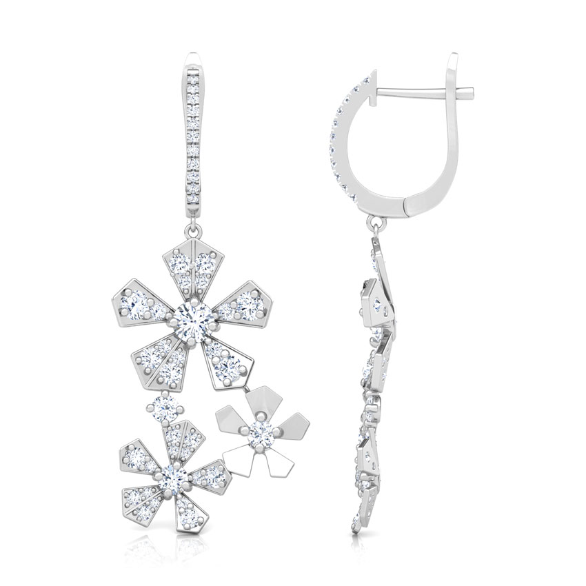 Bloom Cluster Diamond Drop Earrings Bloom Cluster Diamond Drop Earrings