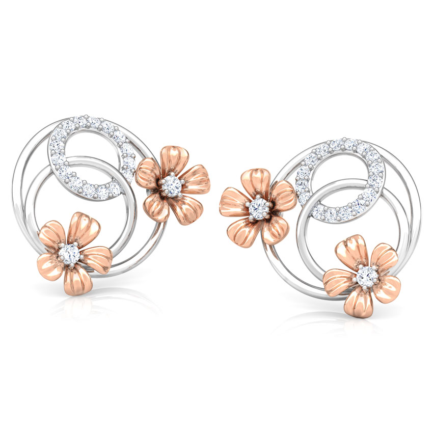 Overlay Blossom Stud Earrings