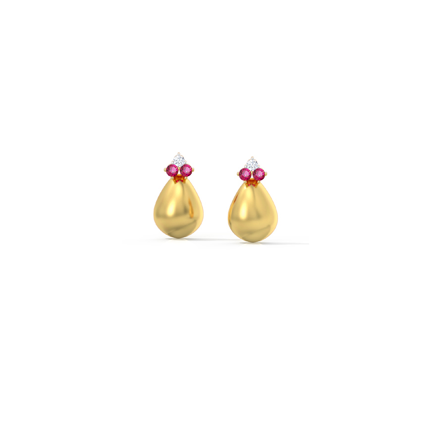 Dainty Pear Stud Earrings