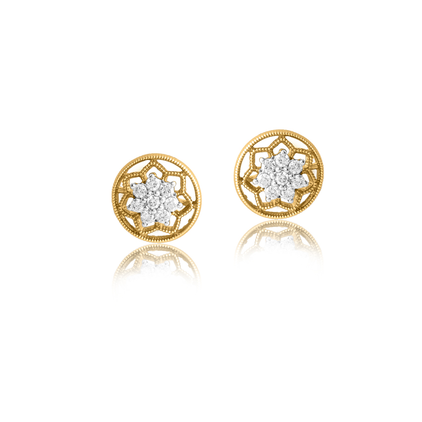 Sunshine Glitter Stud Earrings