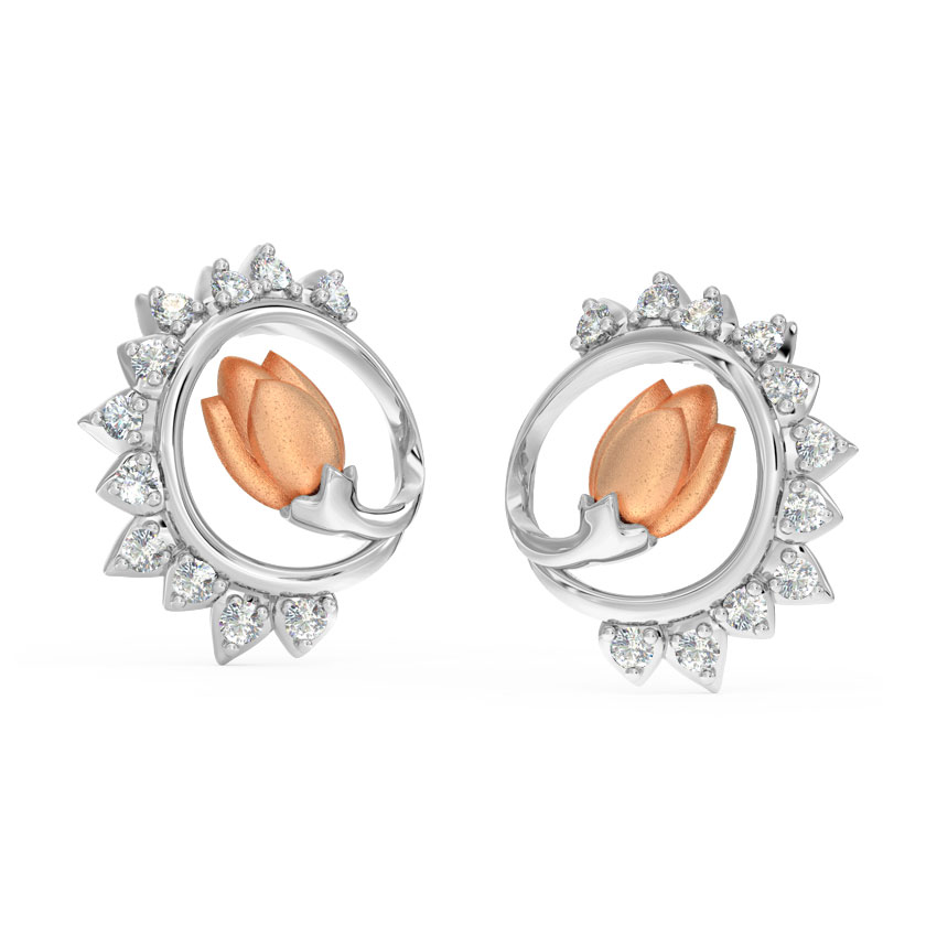 Gleam Tulip Stud Earrings
