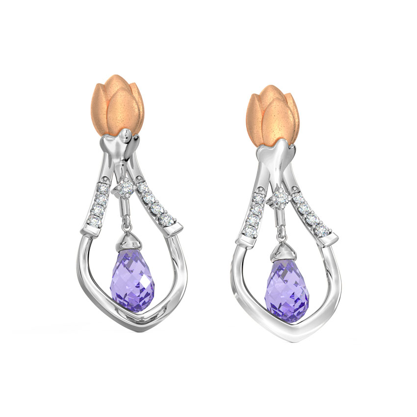 Classic Tulip Gemstone Drop Earrings Classic Tulip Gemstone Drop Earrings