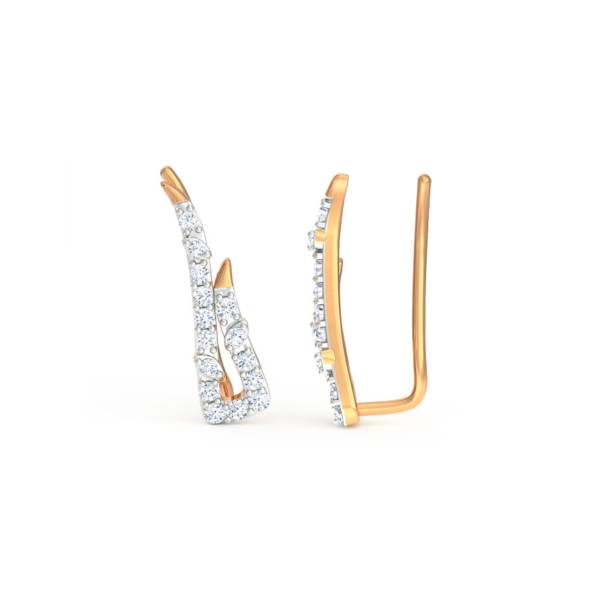 Trigon Diamond Ear Cuffs