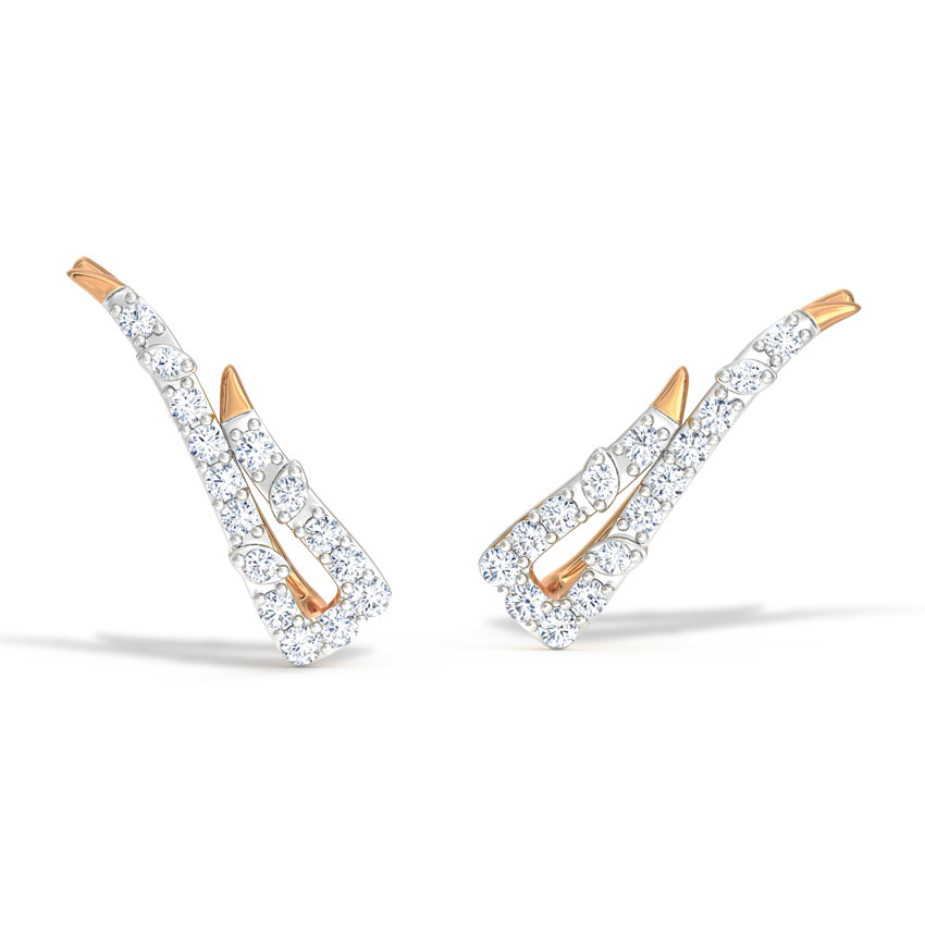 Trigon Diamond Ear Cuffs