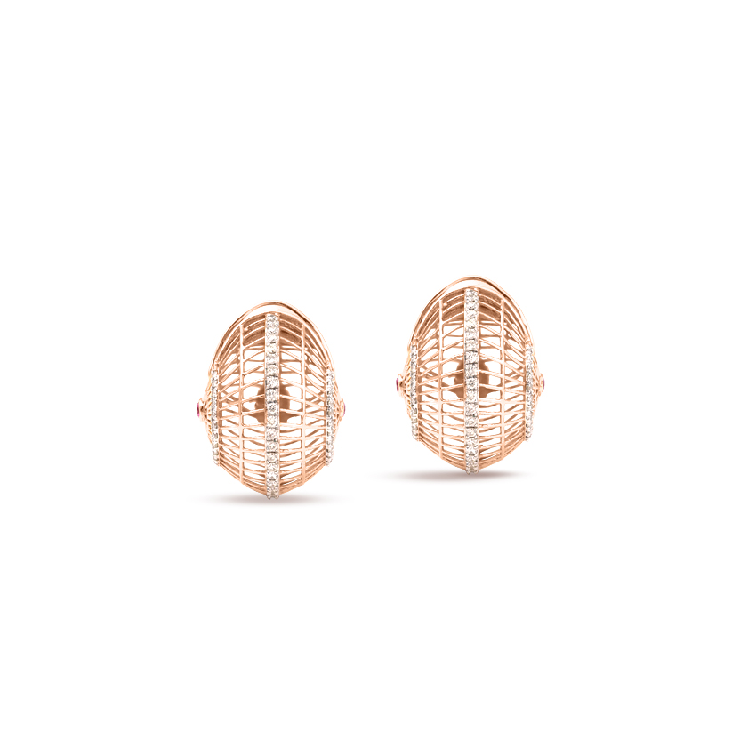 Marvellous Ruby Gemstone Hoop Earrings