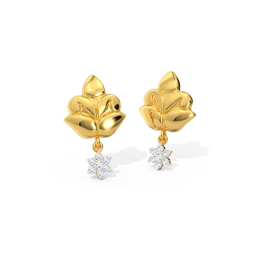 Leena Ornate Diamond Drop Earrings Leena Ornate Diamond Drop Earrings