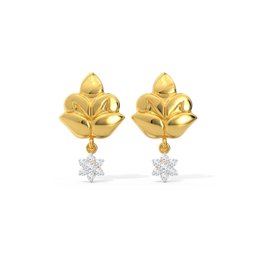 Leena Ornate Diamond Drop Earrings Leena Ornate Diamond Drop Earrings