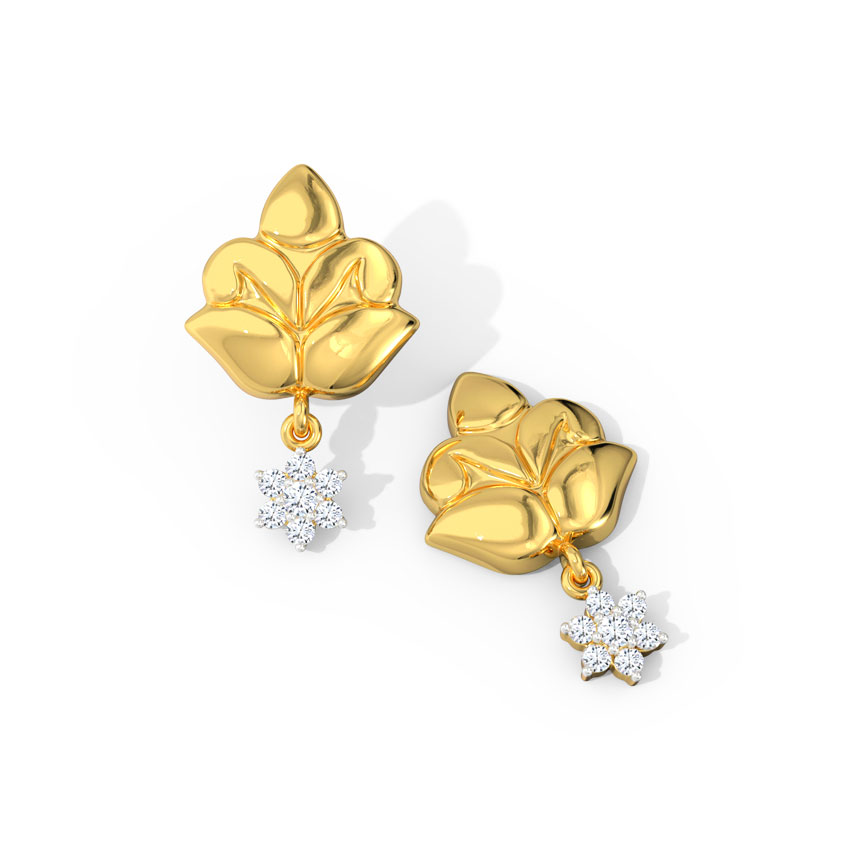 Leena Ornate Diamond Drop Earrings Leena Ornate Diamond Drop Earrings