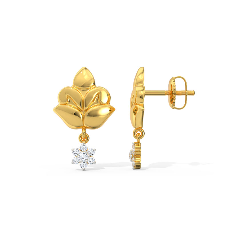 Leena Ornate Diamond Drop Earrings Leena Ornate Diamond Drop Earrings