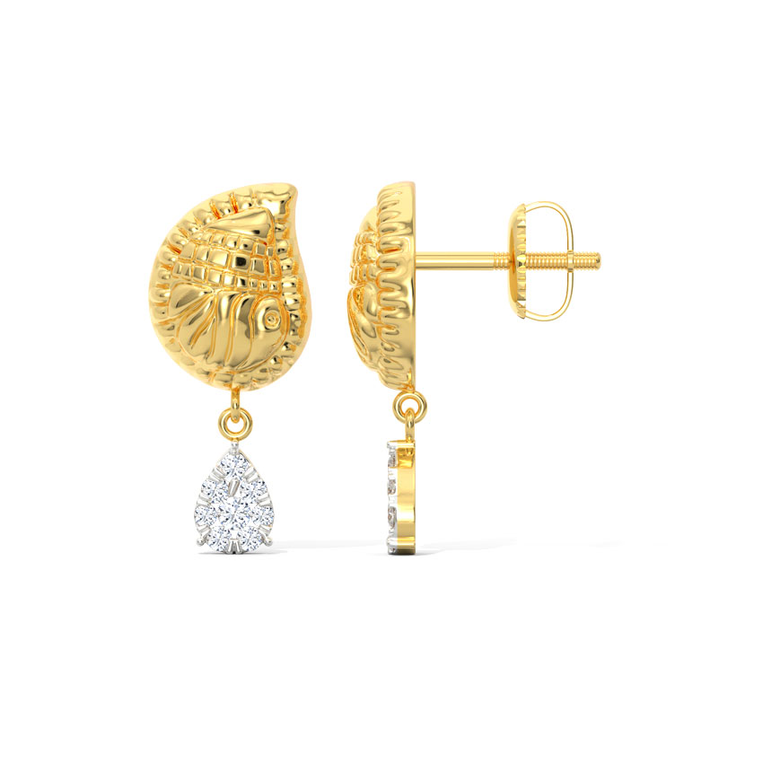 Anika Paisley Diamond Drop Earrings Anika Paisley Diamond Drop Earrings