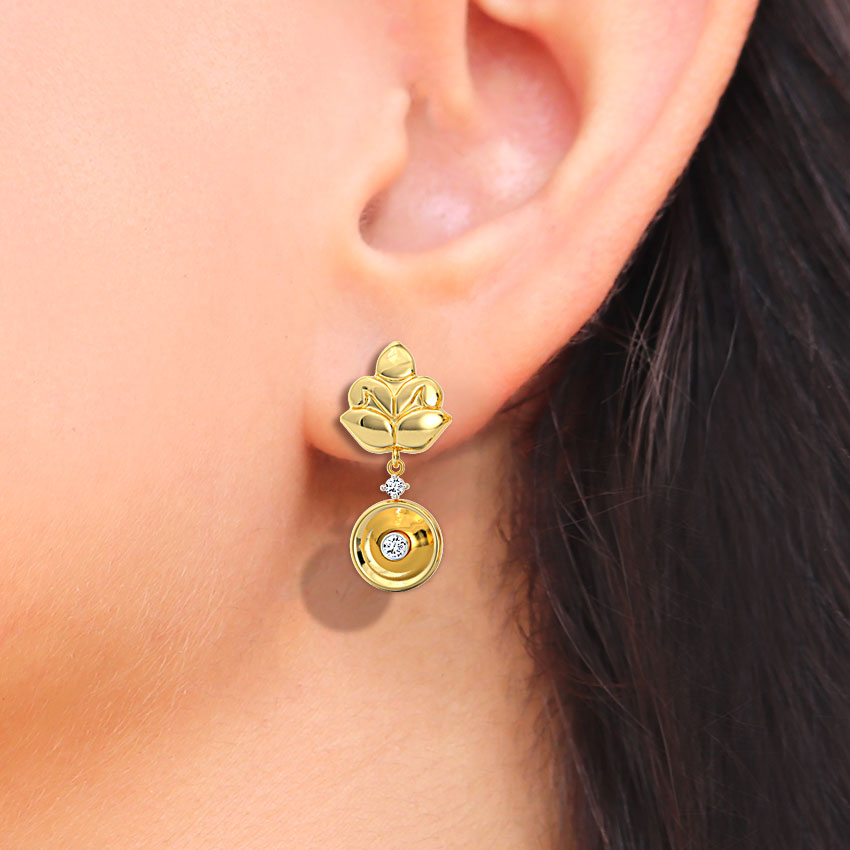 Anika Petals Diamond Drop Earrings Anika Petals Diamond Drop Earrings
