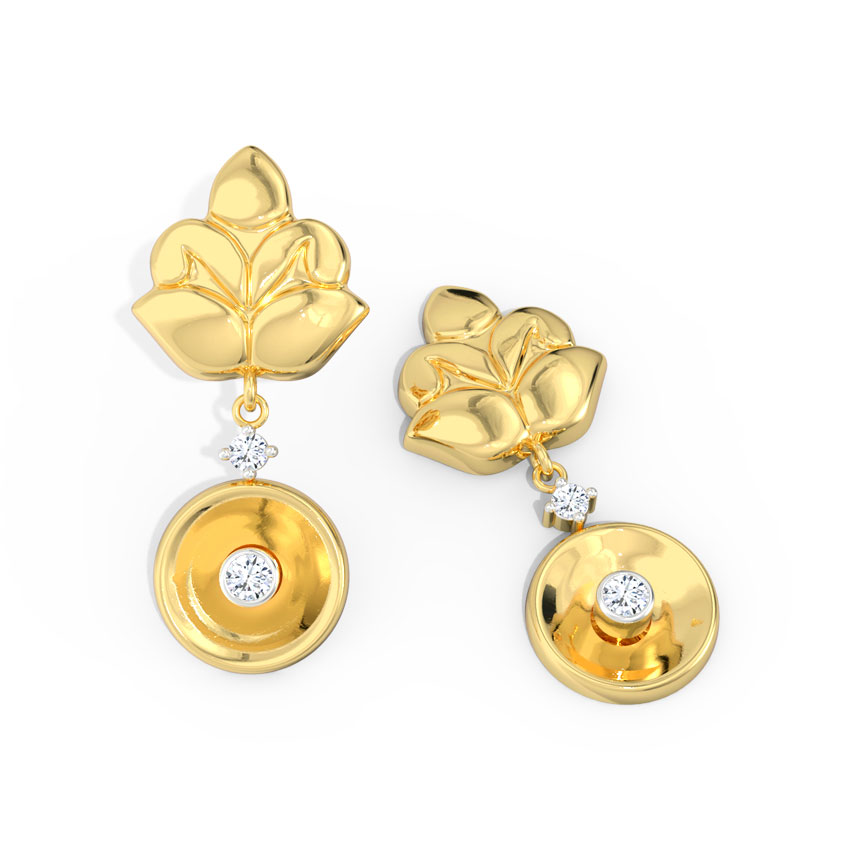 Anika Petals Diamond Drop Earrings Anika Petals Diamond Drop Earrings
