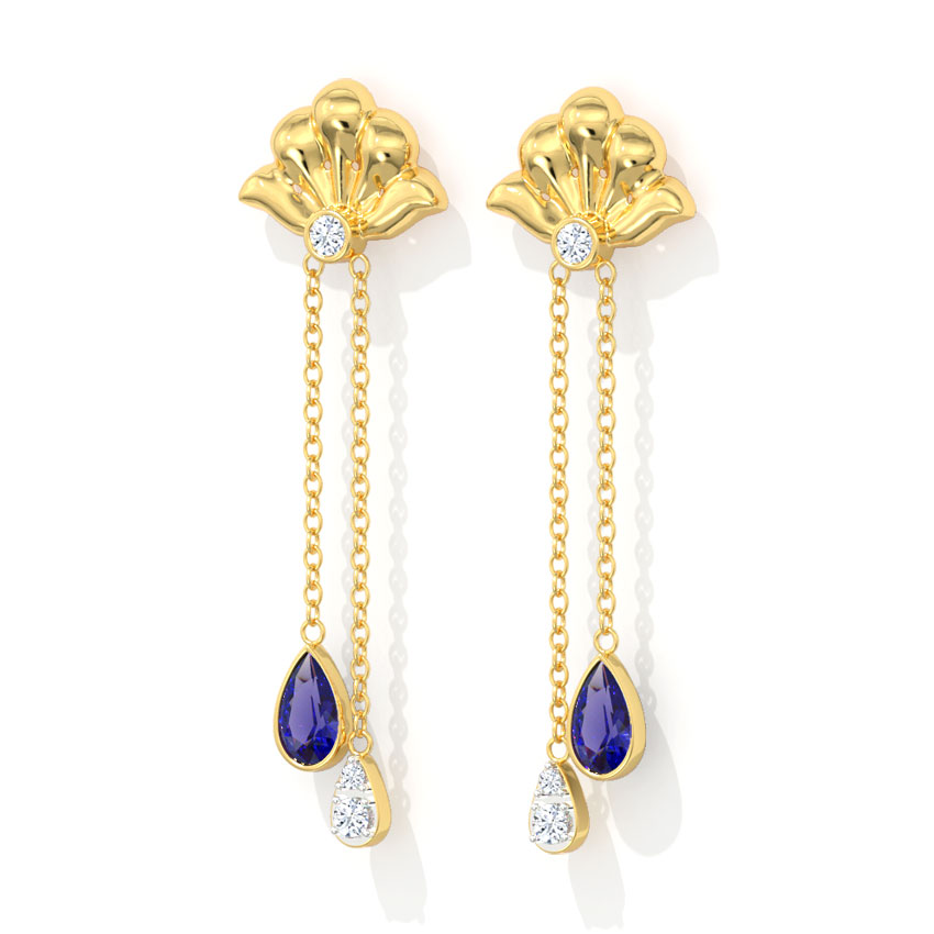 Mishka Bloom Gemstone Drop Earrings