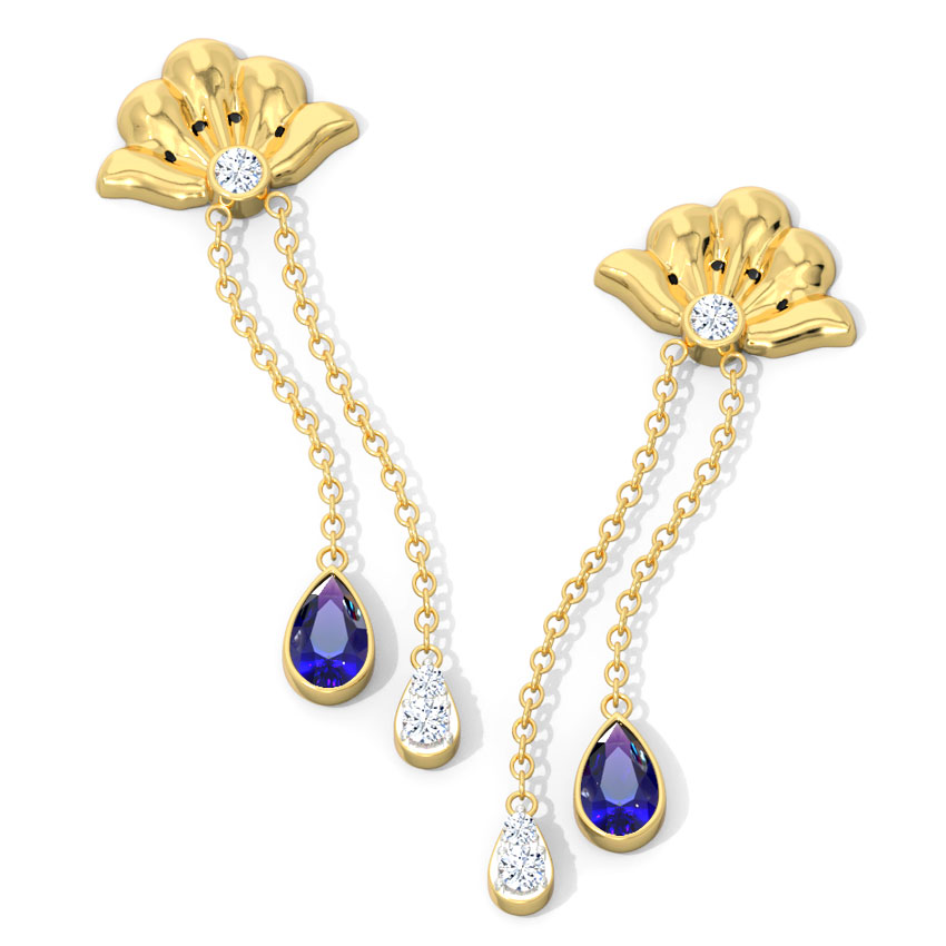 Mishka Bloom Gemstone Drop Earrings