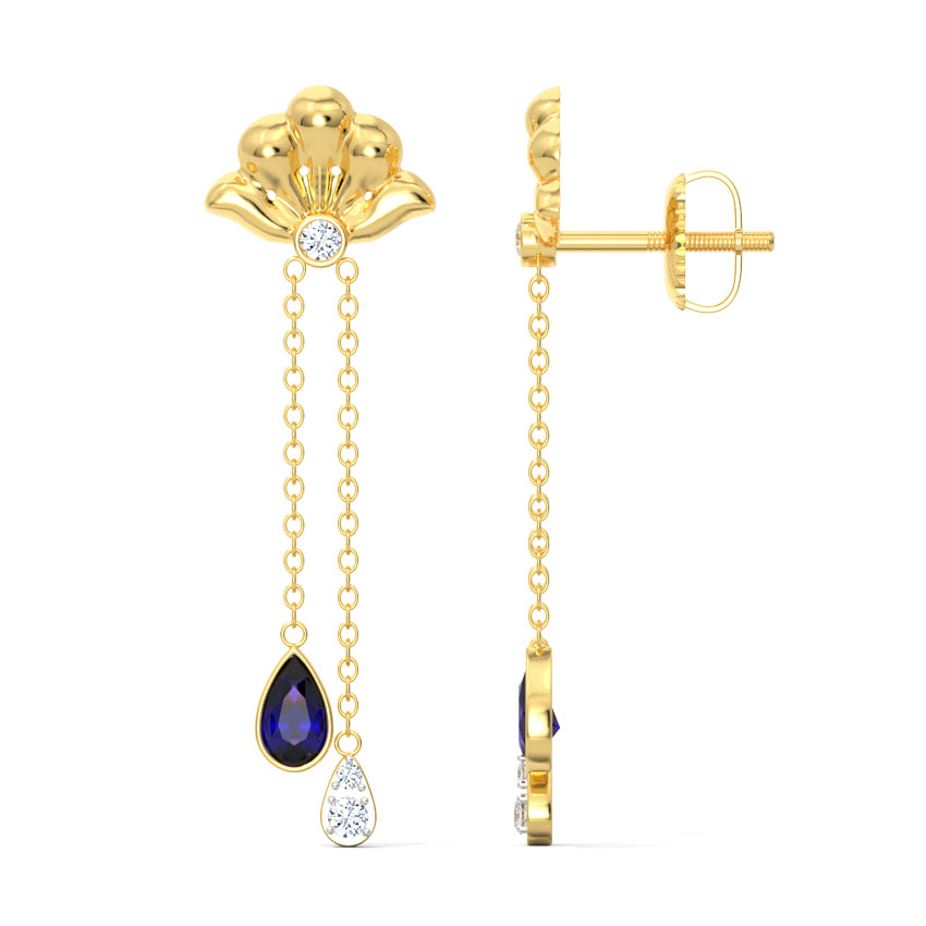 Mishka Bloom Gemstone Drop Earrings