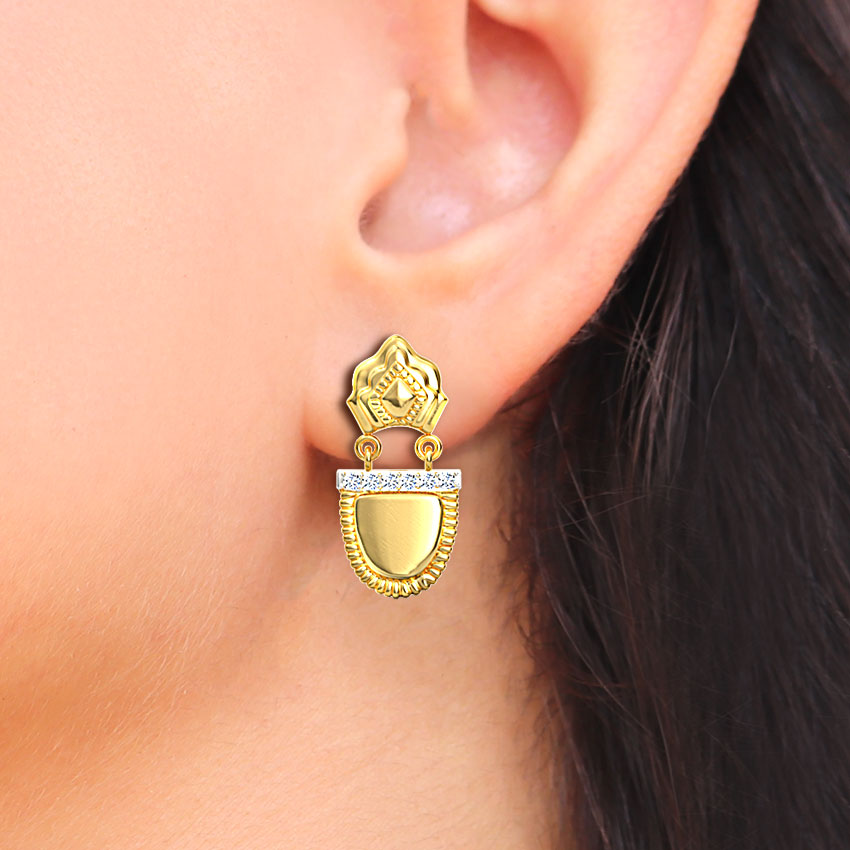 Aditi Ornate Diamond Drop Earrings Aditi Ornate Diamond Drop Earrings