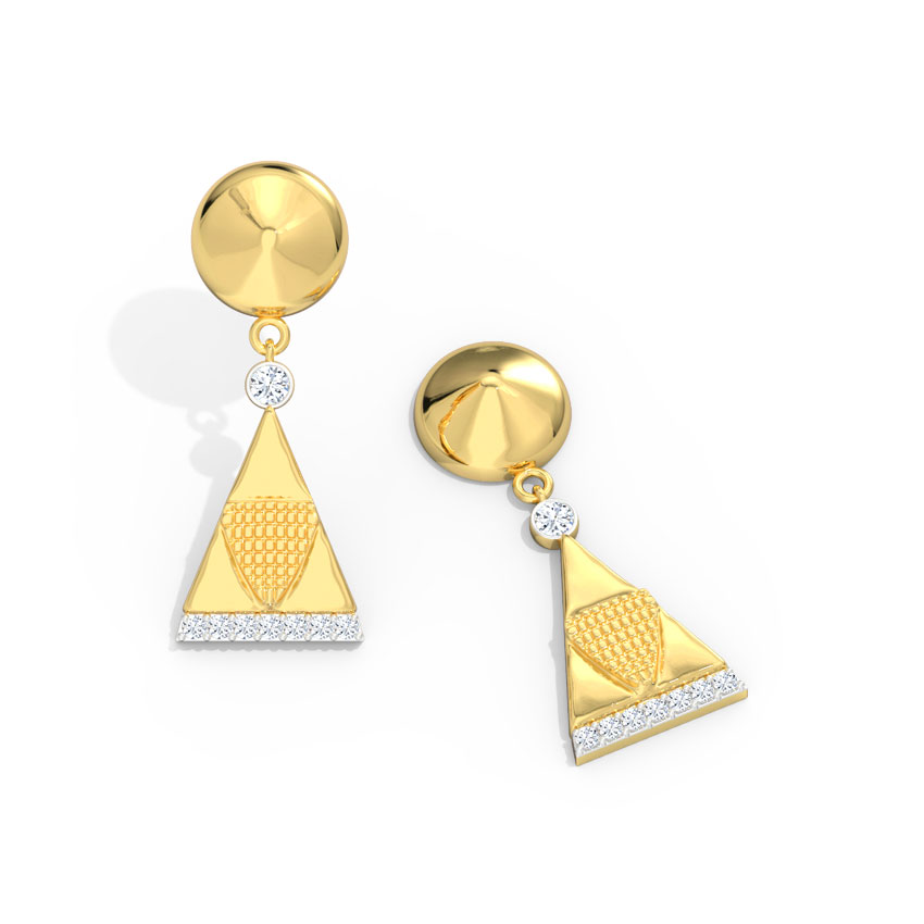 Anvi Aztec Diamond Drop Earrings