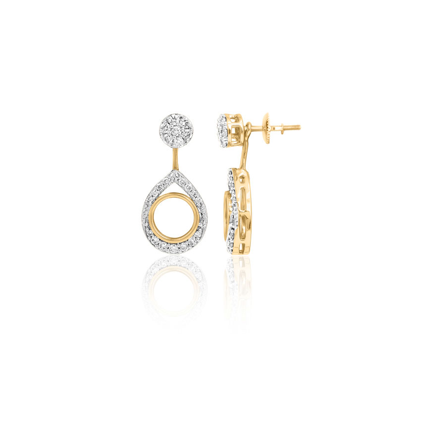 Maria Convertible Diamond Drop Earrings Maria Convertible Diamond Drop Earrings