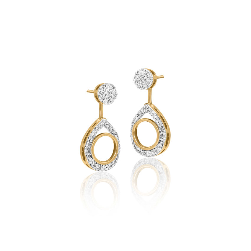 Maria Convertible Diamond Drop Earrings Maria Convertible Diamond Drop Earrings
